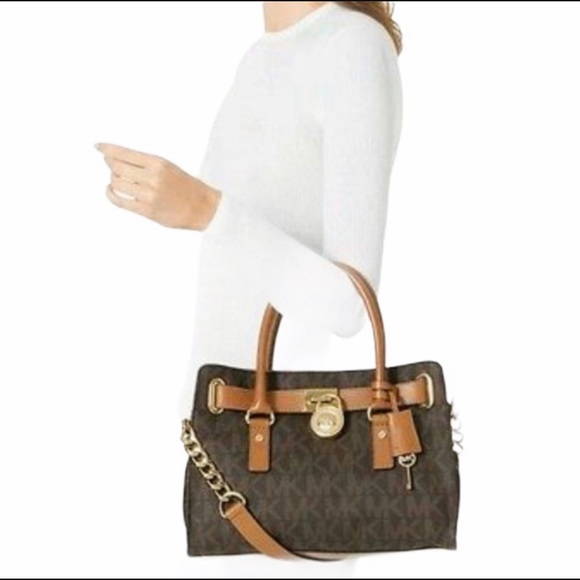 100% Authentic Michael Kors brown Hamilton bag - Picture 11 of 11
